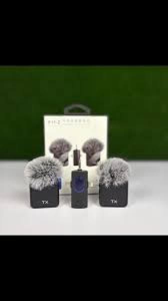 F11-2 Wireless Microphone Connector 3 in 1 Hands Free Reporting Wireless Lapel Microphone for Mobile Phone Street Interview_img_3