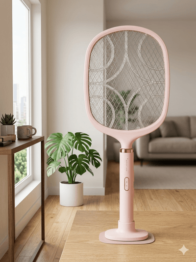 Joykaly YG-328 Rechargeable Mosquito Killer Bat with LED Light, High Voltage Circuit, Lithium Battery, Standing Fire, Type-C Charging, and Dual Switch_img_0