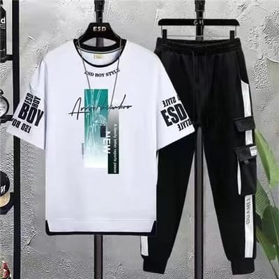 Half Sleeve T-Shirt & Trouser Set_img_5
