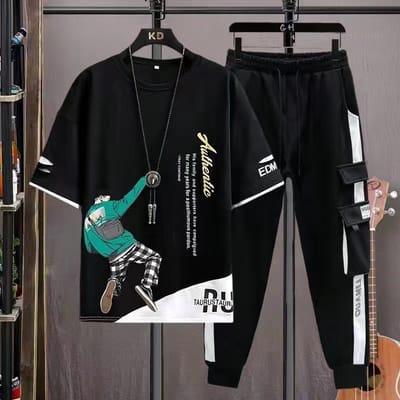 Half Sleeve T-Shirt & Trouser Set_img_4