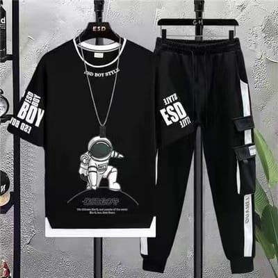 Half Sleeve T-Shirt & Trouser Set_img_2