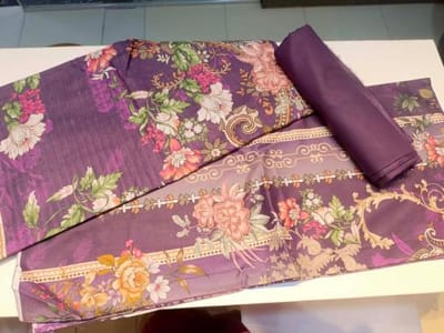 Premium Digital Printed Pakistani Cotton Three-Piece Collection_img_11