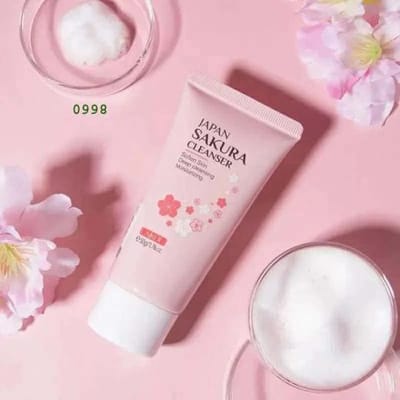 LAIKOU Japan Sakura Facial Cleanser Foam Face Wash-50gm_img_0
