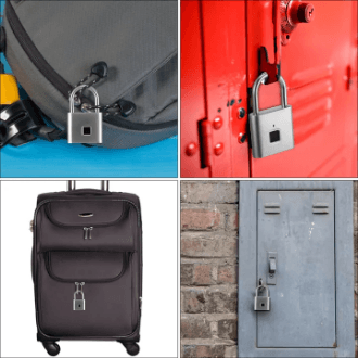 Mini Keyless Smart Security Lock Fingerprint Padlock For Cabinet Box Waterproof Fingerprint Padlock_img_2
