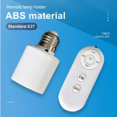 E27 Switch Lamp Holder with English Remote Control_img_4
