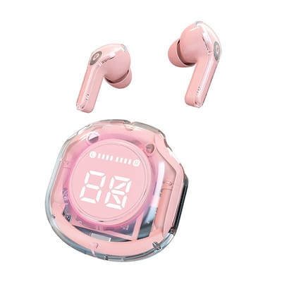 Ultrapods Pro True Wireless Earbuds with Display Transparent Design, Bluetooth 5.3_img_0