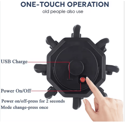 8 Heads Finger Vibrating Octopus Electric Scalp Head Massager Rechargeable Smart Vibration Spider Head Massage Tool_img_2