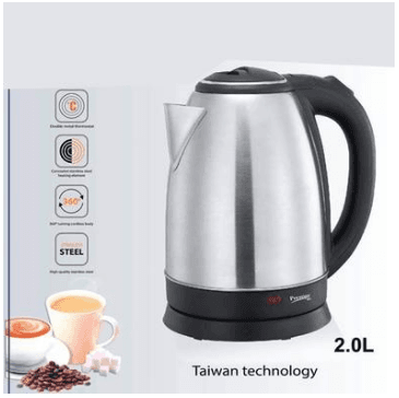 Prestige Electric Kettle - 2 Liter - Silver And Black_img_0