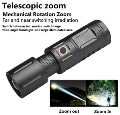 Strong Light Lamp T40 LED Flashlight USB Rechargeable Ultra-Bright Torch High Power Lantern Built-in Lithium Batteries_img_4